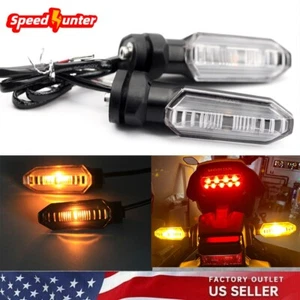 Front Rear LED Turn Signal Light For HONDA CBR 400R/500R/600RR CB 500F/X CB400F - Picture 1 of 22