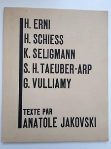 Anatole Jakovski Erni Schiess Seligmann Taeuber-Arp Vulliamy abstraction EO 1934 - Picture 1 of 7