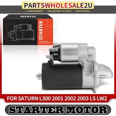 Starter Motor for Saturn L300 2001-2003 LS2 LW2 2000 3.0L 1.5KW 12V CW 9 Teeth - Image 1 of 4