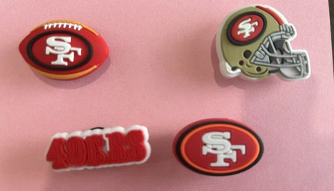 NFL Croc Shoe Charms Lot 4 49 Ers Cover