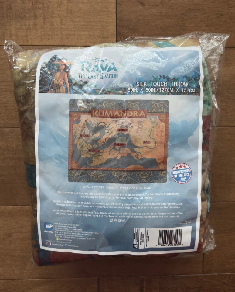 Disney Raya & The Last Dragon  Kumandra Silk Touch Throw Blanket New 50"x60" - Image 1 of 1