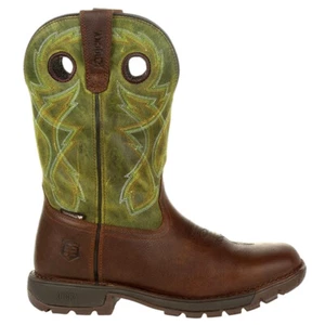 Rocky Legacy 32 11 Inch Waterproof Soft Toe Work Mens Brown, Green RKW0318 - Picture 1 of 5