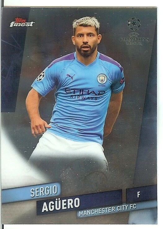 2019-20 Topps Finest UEFA Sergio Aguero Card #99 Manchester City FC - Image 1 of 1