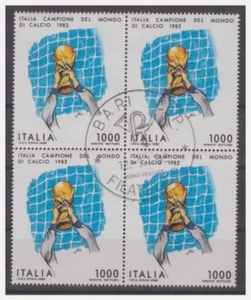 ITALIA 1982 - ITALIA CAMPIONE DEL MONDO QUARTINA USATA FDC - Imagen 1 de 1
