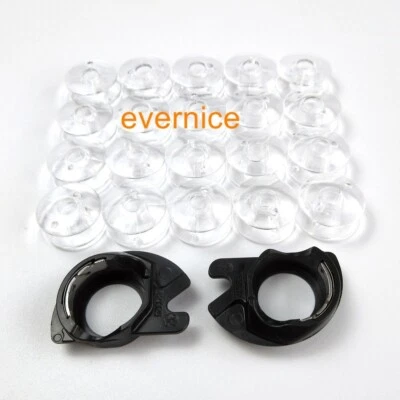 EVERNICE 2 capsule bobina + 20 bobine per SINGER Apollo 353 714 724 4552 6100 # 421326