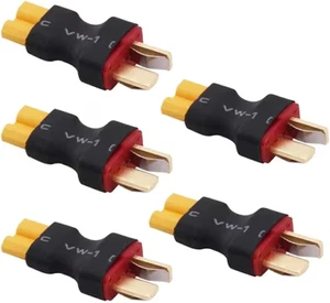 5x XT30 Female to Deans T Plug Male Adapter Converter Connectors lipo battery RC - Picture 1 of 4