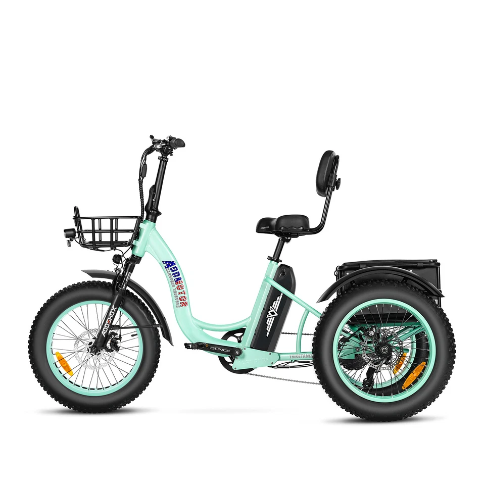 Triciclo Eléctrico ADDMOTOR M330II 750W 20Ah Motor Trasero Neumático Graso para Seniors Bicicleta Foto 1 de 4