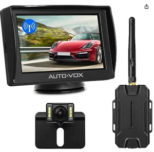 AUTO-VOX M1W Kabellos Rückfahrkamera Set,4.3'' LCD Monitor,Schwarz,Wireless Kit - Bild 1 von 5