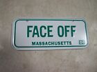 Vintage 1984 Mini License Plate Wheaties Cereal Bicycle Massachusetts Face Off