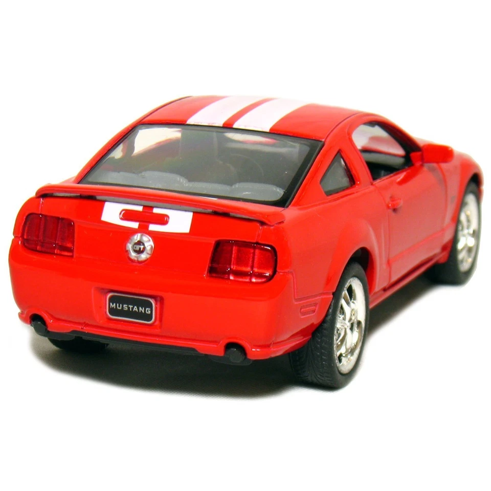 New 5" Kinsmart 2006 Ford Mustang GT Stripes diecast model toy car 1:38 Red - Image 1 of 1