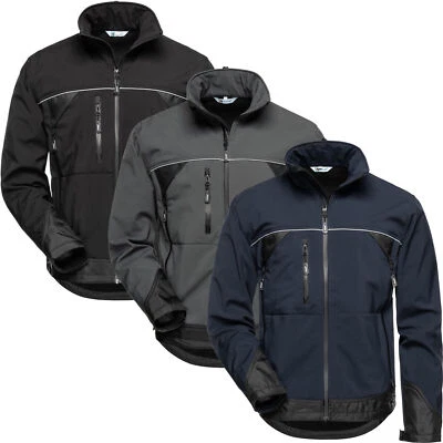 Softshelljacke Elysee Softshell Jacke alpha beta gamma Funktionsjacke grau blau - Bild 1 von 4