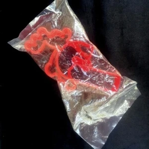 2 Cortadores de Galletas de Navidad Bastón de Caramelo Reno Rojo Plástico Nuevo en Paquete - Imagen 1 de 2