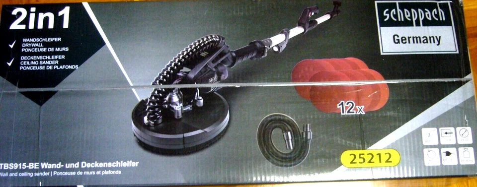 Scheppach 2 in 1 Wand-und Deckenschleifer, mit Zubehör - neu und ovp++ - Bild 1 von 1