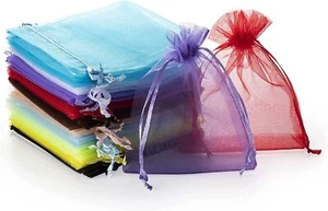 60 Pack 5x7 Inch Organza Drawstring Gift Bags for Jewelry Birthday Party Favors - Picture 1 of 7