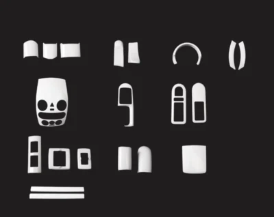 Kit de cubierta interior de coche ABS blanco 20 piezas para Volkswagen Beetle 2003-2011 Foto 1 de 4