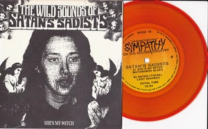 Satan's Sadists -She's My Witch- 7" EP 45 Orange Clear Vinyl 1988 near mint - Picture 1 of 1