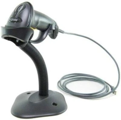 Symbol Motorola LS2208-SR20007 1D POS Barcode Scanner with New Cable & New Stand - Image 1 of 4