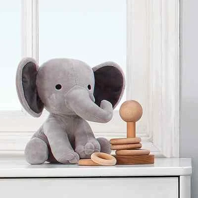 Bedtime Originals Choo Choo Gray Plush Elephant Stuffed Animal - "Humphrey" - Image 1 of 4