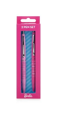 WARNER BROS Kugelschreiber Barbie World Stift Pen Schulset 2 Stück