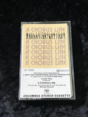 A Chorus Line - NY Shakespeare Festival Production - 1975 Music Cassette TESTED - Image 1 of 3