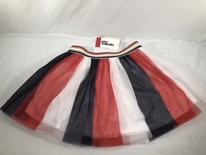 Epic Threads NEW MACY Girl's Tulle Tutu Skirt  Glitter Waistband Red White Blue  - Picture 1 of 8