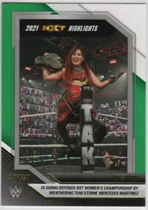 2022 Panini NXT 2.0 WWE #5 Io Shirai 2021 NXT Highlights Green - Picture 1 of 2