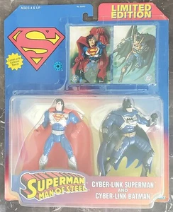 SUPERMAN MAN OF STEEL CYBER-LINK SUPERMAN AND CYBER-LINK BATMAN LIMITED EDITION - Picture 1 of 6