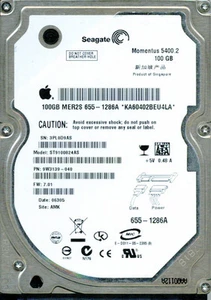 SEAGATE SATA 100GB ST9100824AS P/N: 9W3139-040 F/W: 7.01  AMK - Picture 1 of 1