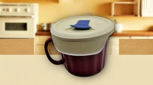 CorningWare Farben 20 Unzen Mahlzeit Becher mit belüftetem Deckel - Rot Pop-Ins - Bild 1 von 2