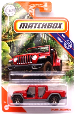 Matchbox 2020 2020 Jeep Gladiator red/gray - Image 1 of 4