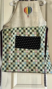 Custom Made Reversible Adult Hot Air Balloon BIB Apron - Picture 1 of 1