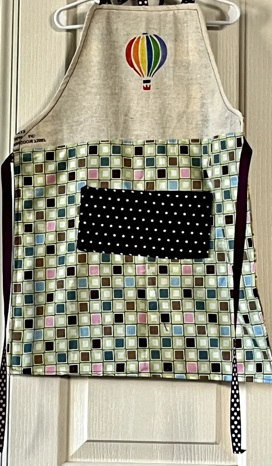 Custom Made Reversible Adult Hot Air Balloon BIB Apron - Image 1 of 1