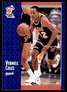 1991-92 Fleer Bimbo Coles Rookie Miami Heat #106 - Picture 1 of 2