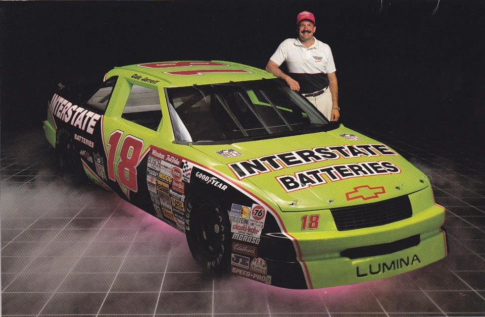 Dale Jarrett 1992 - baterías interestatales Chevrolet Lumina 9" X 6" postal Foto 1 de 1
