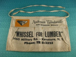 L.H. Delantal de uñas Whissel Lumber Co. Kenmore Buffalo Nueva York publicidad vintage - Imagen 1 de 16