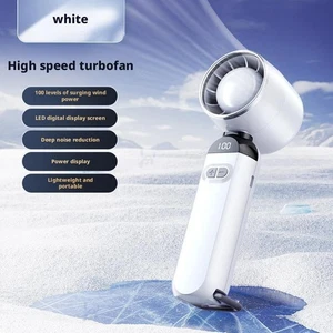 Ventilador portátil recargable de mano-pequeño escritorio personal silencioso alimentado R9,. K7H9 - Imagen 1 de 23