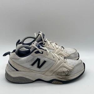 Mens Size 8D New Balance 623 V3 White/Blue Training Casual Leather Shoe MX623WN2 - Picture 1 of 11