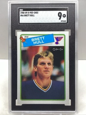 1988-89 O PEE CHEE BRETT HULL #66 RC SGC 9 MINT - Image 1 of 2