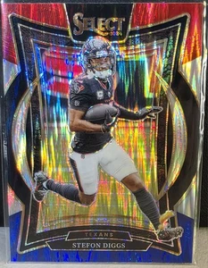 2024 Select Football Stefon Diggs #94 Concourse Red White & Blue Shock Texans - Picture 1 of 1