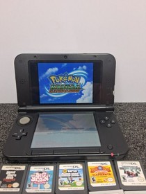 Nintendo 3DS XL Blue Handheld System With Charger / 14 Games (Tested) 