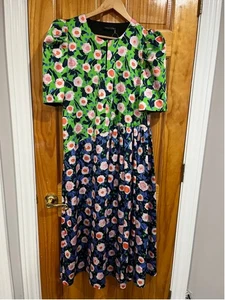 Neu ohne Etikett Stine Goya Kori Marketplace Midi-Damenkleid Puffärmel Größe Medium - Bild 1 von 7