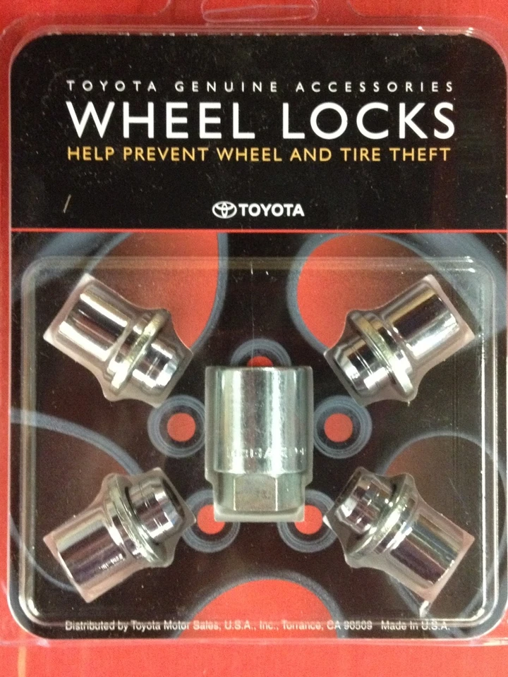 2014 COROLLA ALLOY WHEEL LOCK SET 00276-00900 GENUINE TOYOTA ACCESSORY
