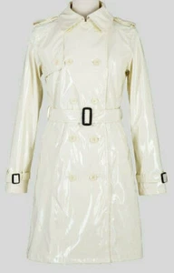 PVC White Vinyl Women's Trench Coat All sizes - Picture 1 of 3