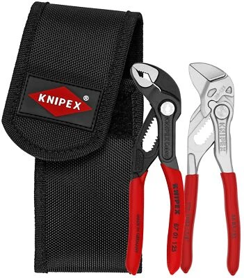 KNIPEX Mini Pliers Wrench Set with Belt Clip and Hook Loop Fastener Tools Foto 1 de 4