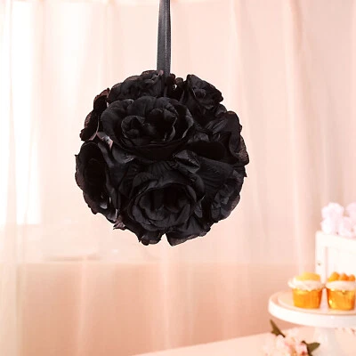 7-Inch wide Roses Kissing Flower POMANDER BALLS Party Wedding Event Centerpieces - Image 1 of 2