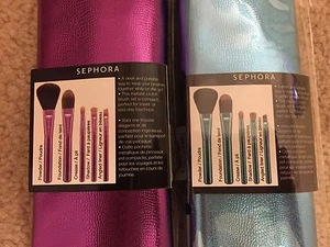 SEPHORA COLLECTION Skinny Brush Wrap 2 COLOR CHOICE PINK OR BLUE - Picture 1 of 11