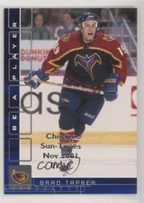 2001 ITG Be A Player Memorabilia Sapphire Chicago Sun-Times /10 Brad Tapper #221