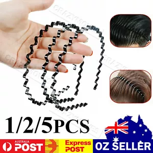 Fashion Men Women Girls Sports Metal Wave Headband Hair Band VIC - Picture 1 of 16