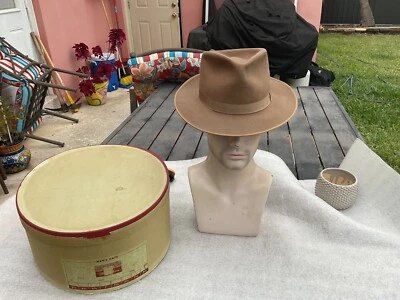 De colección Excelente Años 50 VALRIDGE (Stetson) Stratoliner Beaver 7-1/8 SIN Caja Sombrero Foto 1 de 4