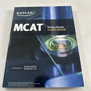 MCAT BIOLOGY REVIEW Fourth Edition Kaplan  Medical Doctor Medical School Nurse - Picture 1 of 8